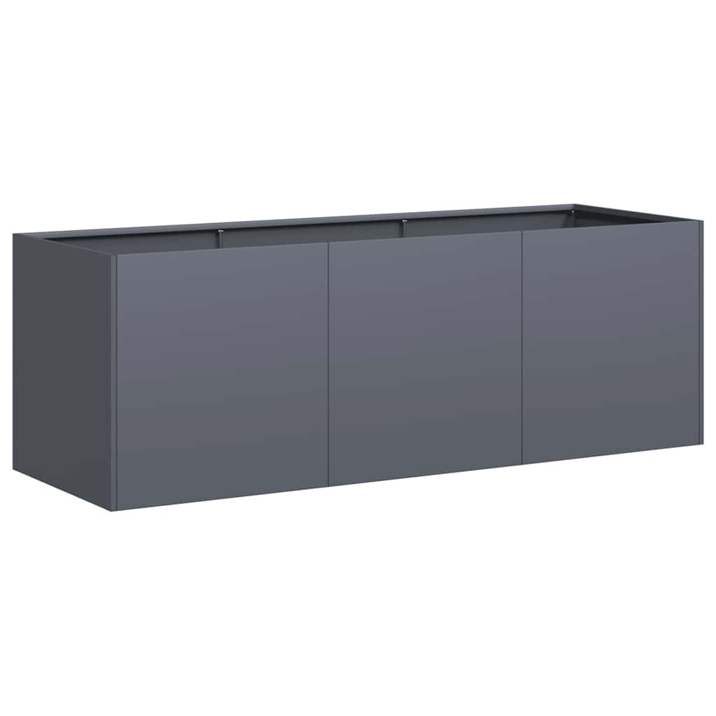 Jardiniera Antracit 120x40x40 cm Otel laminat la rece - imagine 10